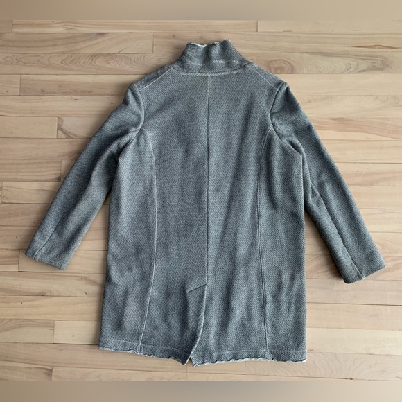 LOFT - Minimalist Raw-Edge Designer Coat | Independent Atelier | Grey - Picture 12 of 12